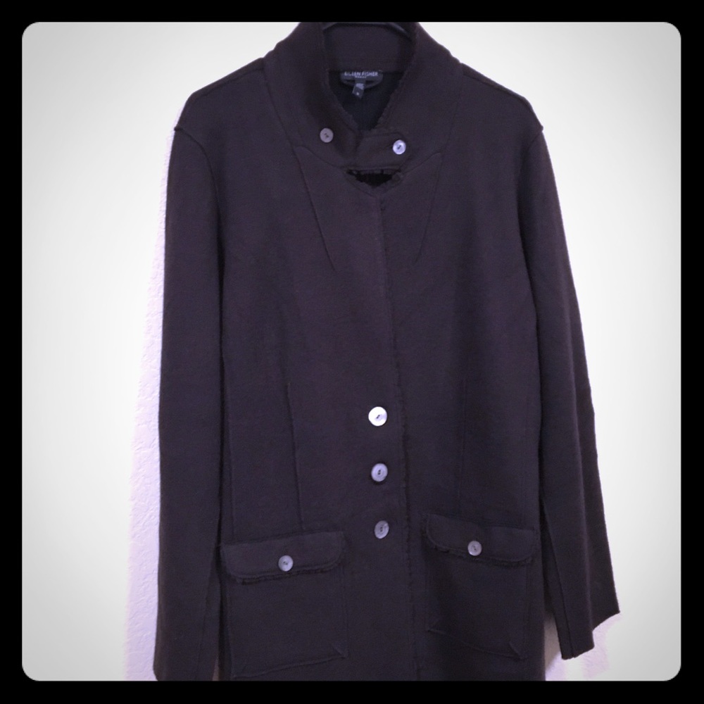 Merino Wool Stretchy Military Style Jacket